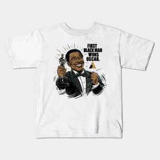 First Black Man wins Oscar Louis Gossett Kids T-Shirt